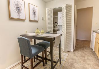 Stacked washer and dryer in each apartment at The Brittany  at Brittany Apartments, Baltimore
